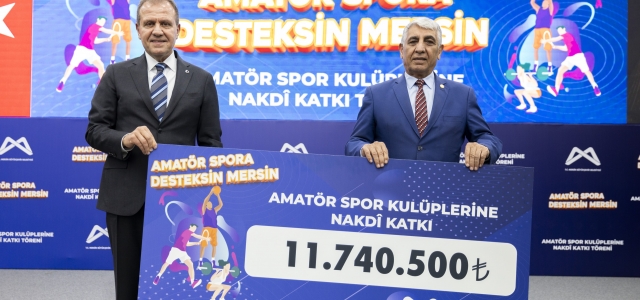 MERSİN BÜYÜKŞEHİR’DEN AMATÖR SPOR DESTEK...