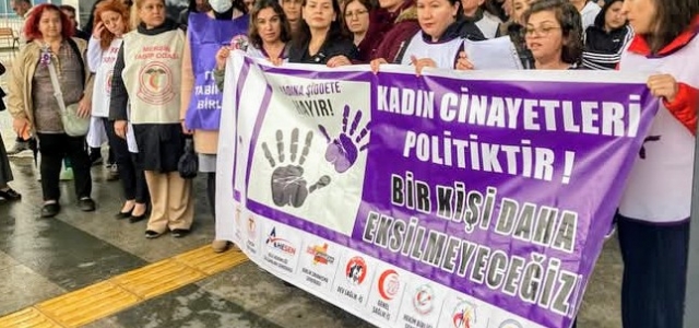 Mersin’de kadın cinayetlerine tepki...