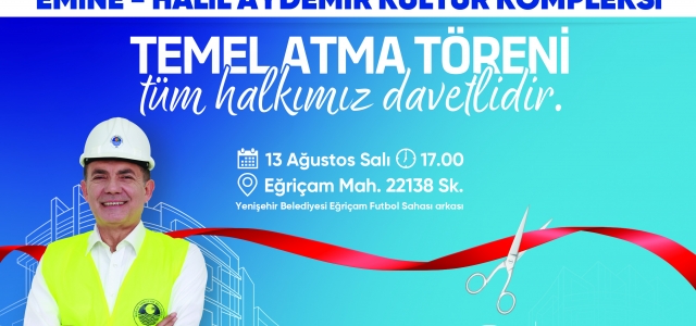 Yenişehir Belediyesi yeni kültür kompleksinin temelini yarın atıyor...